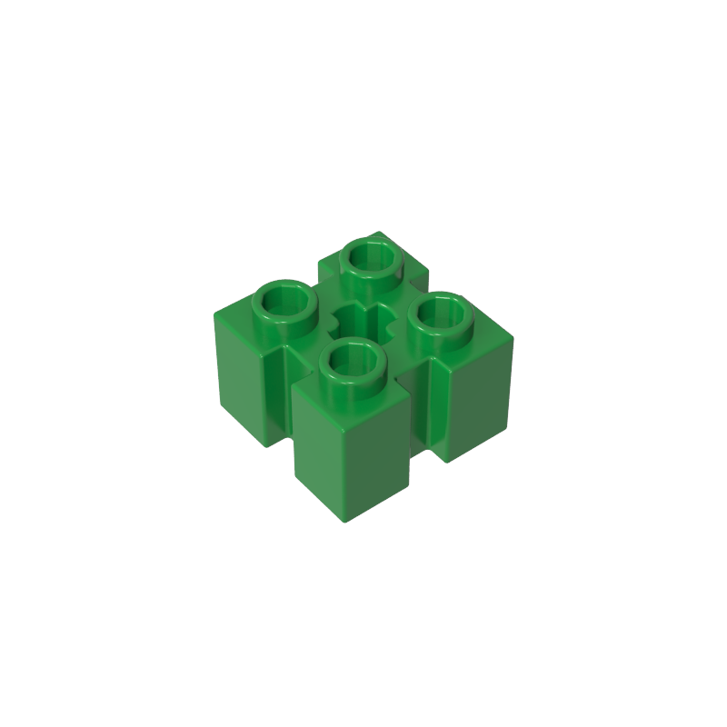GDS-90179 - Brick Special 2 x 2 with Grooves and Axle Hole