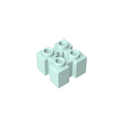 GDS-90179 - Brick Special 2 x 2 with Grooves and Axle Hole