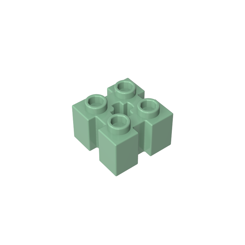 GDS-90179 - Brick Special 2 x 2 with Grooves and Axle Hole