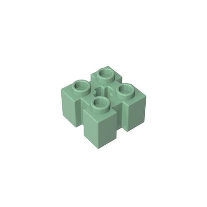 GDS-90179 - Brick Special 2 x 2 with Grooves and Axle Hole