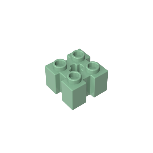 GDS-90179 - Brick Special 2 x 2 with Grooves and Axle Hole