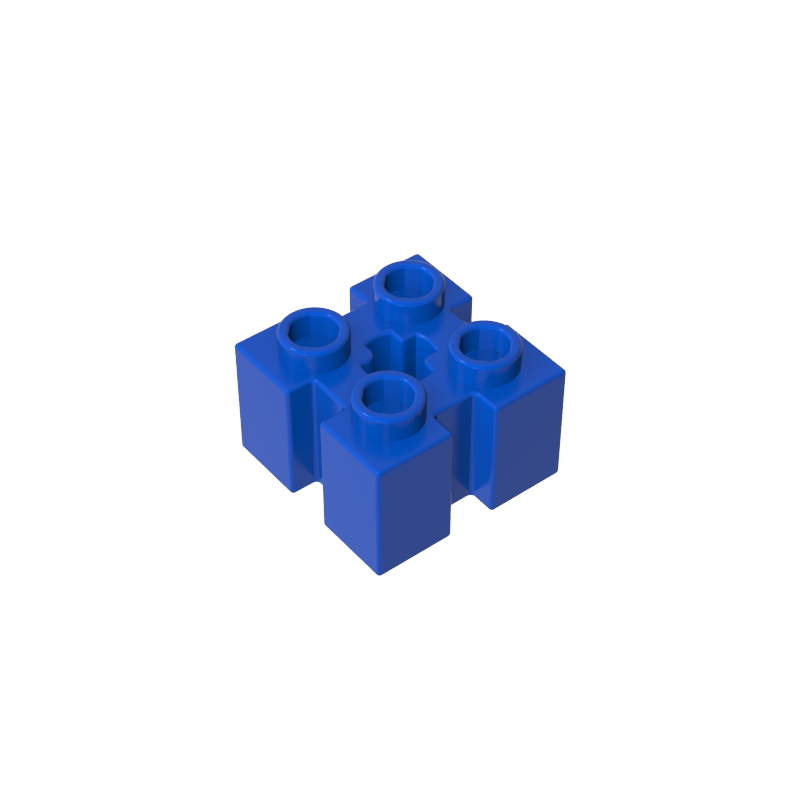 GDS-90179 - Brick Special 2 x 2 with Grooves and Axle Hole