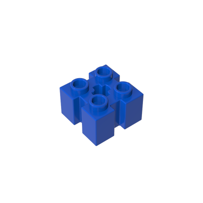 GDS-90179 - Brick Special 2 x 2 with Grooves and Axle Hole
