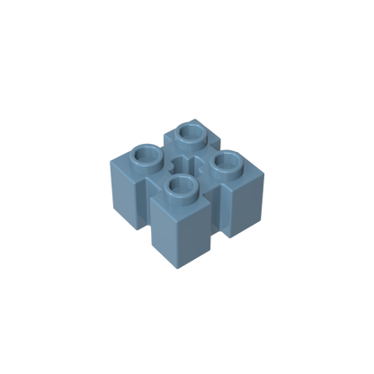 GDS-90179 - Brick Special 2 x 2 with Grooves and Axle Hole
