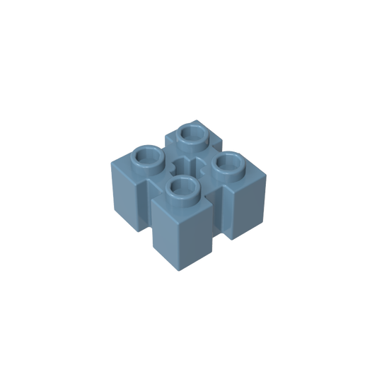 GDS-90179 - Brick Special 2 x 2 with Grooves and Axle Hole