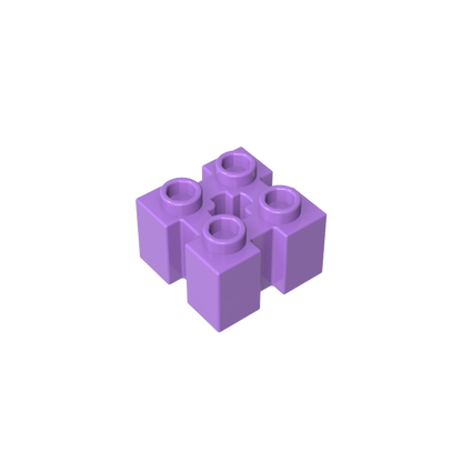 GDS-90179 - Brick Special 2 x 2 with Grooves and Axle Hole
