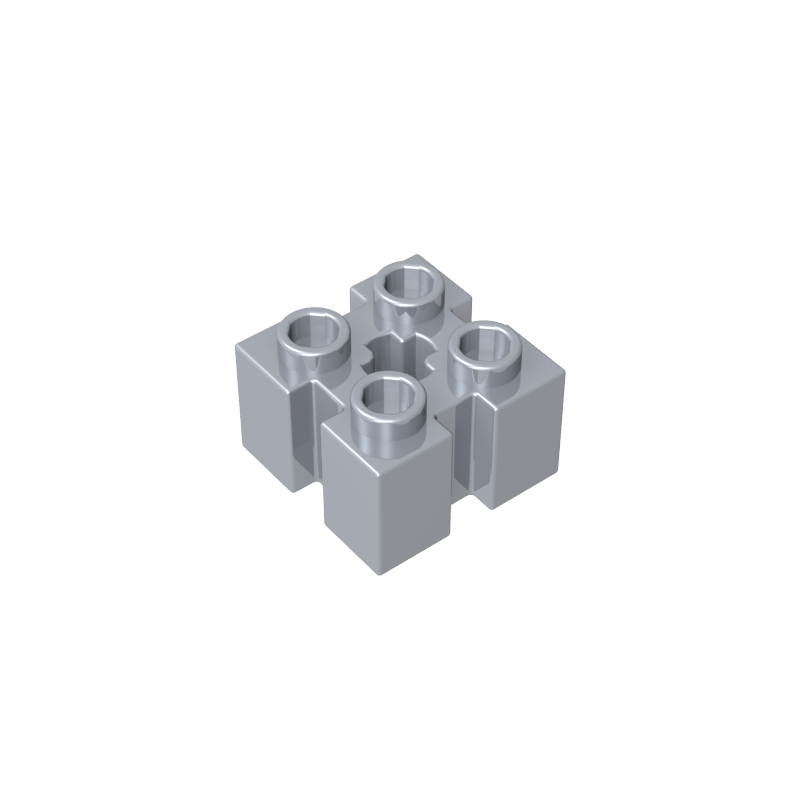 GDS-90179 - Brick Special 2 x 2 with Grooves and Axle Hole