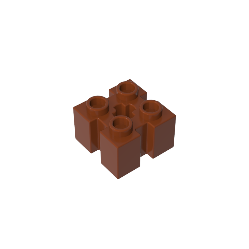 GDS-90179 - Brick Special 2 x 2 with Grooves and Axle Hole