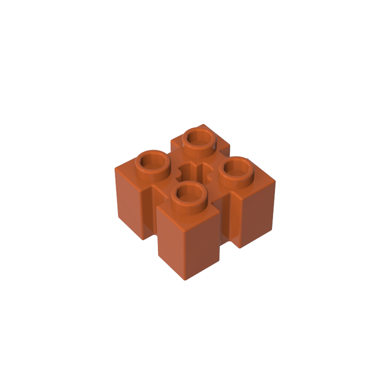 GDS-90179 - Brick Special 2 x 2 with Grooves and Axle Hole