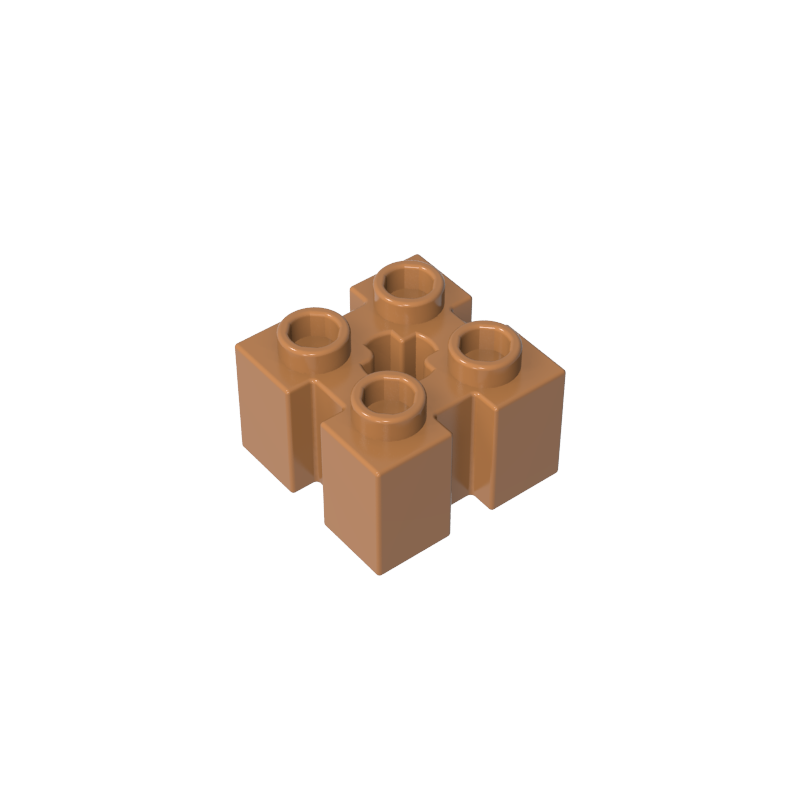 GDS-90179 - Brick Special 2 x 2 with Grooves and Axle Hole