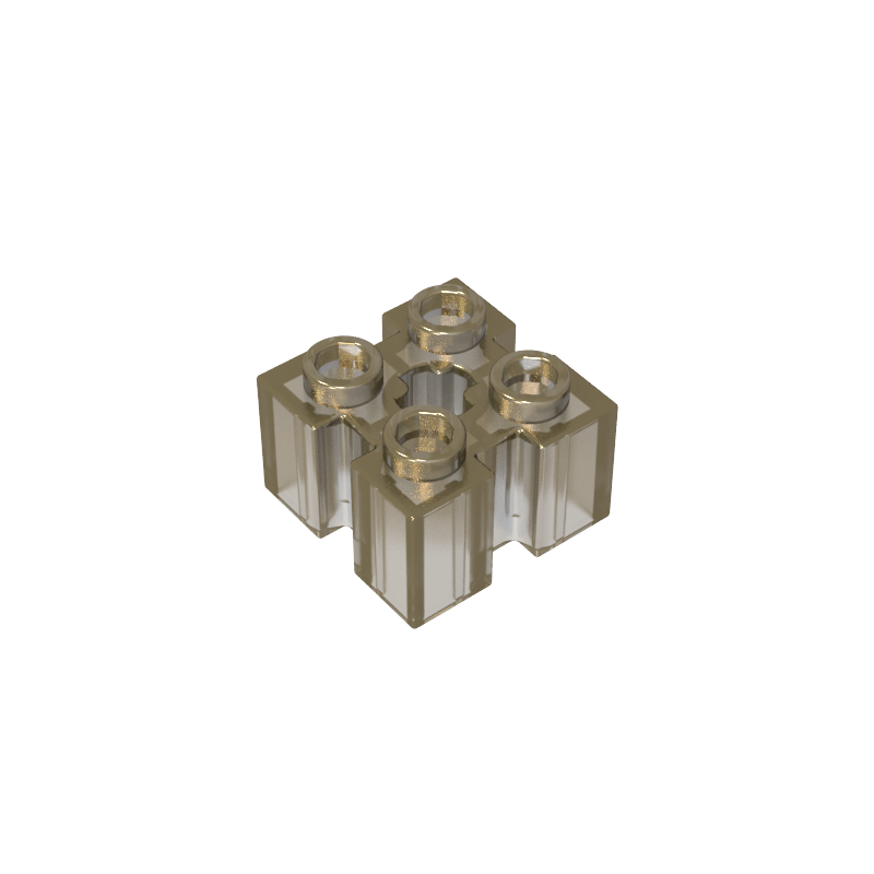 GDS-90179 - Brick Special 2 x 2 with Grooves and Axle Hole