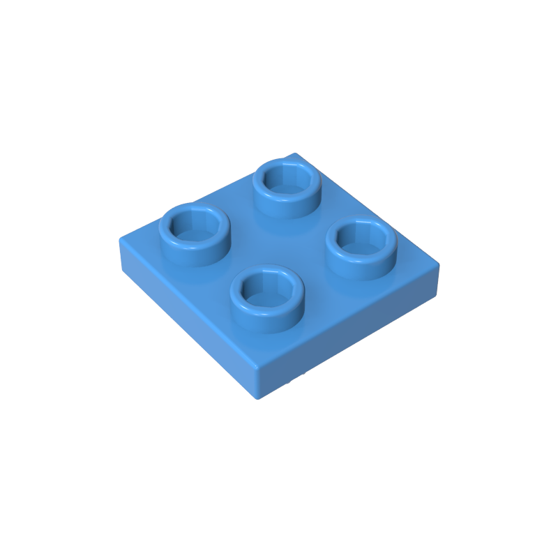GDS-902 - Plate Special 2 x 2 with Pin on Bottom