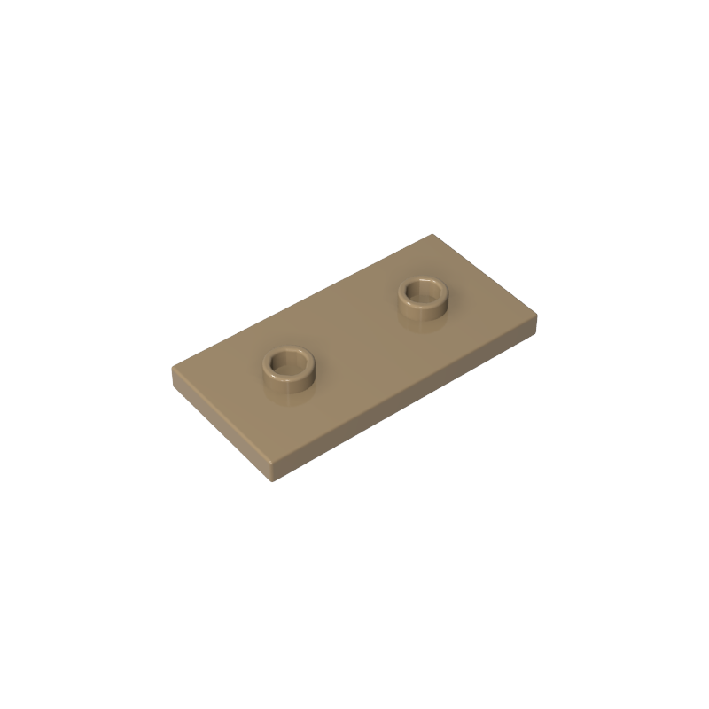 GDS-90201 - Plate Special 2 x 4 with Groove and Two Center Studs (Jumper)