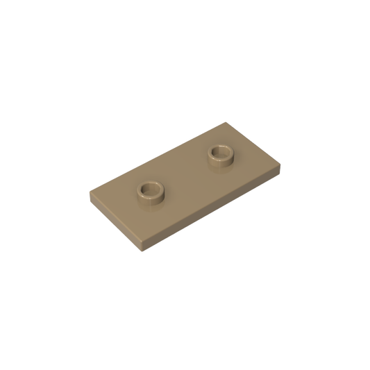 GDS-90201 - Plate Special 2 x 4 with Groove and Two Center Studs (Jumper)