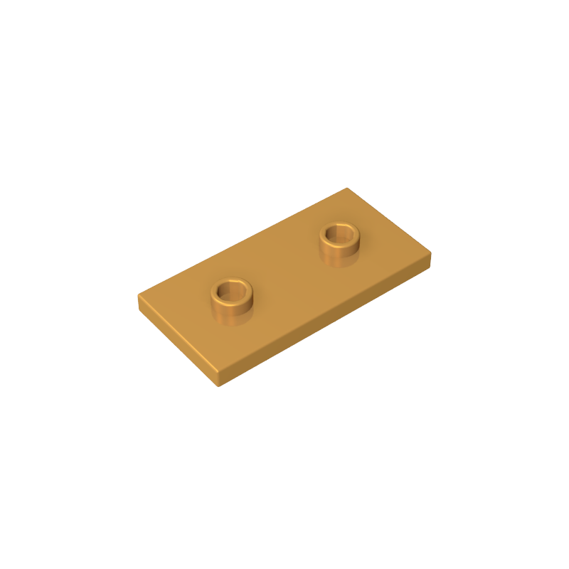 GDS-90201 - Plate Special 2 x 4 with Groove and Two Center Studs (Jumper)