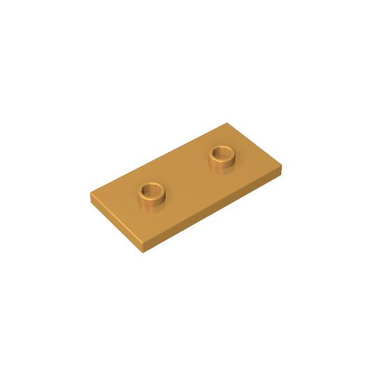 GDS-90201 - Plate Special 2 x 4 with Groove and Two Center Studs (Jumper)