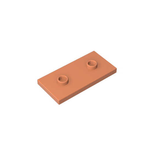 GDS-90201 - Plate Special 2 x 4 with Groove and Two Center Studs (Jumper)