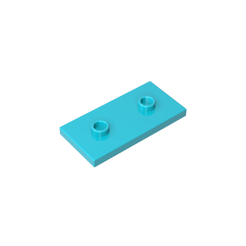 GDS-90201 - Plate Special 2 x 4 with Groove and Two Center Studs (Jumper)