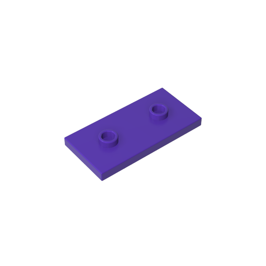 GDS-90201 - Plate Special 2 x 4 with Groove and Two Center Studs (Jumper)