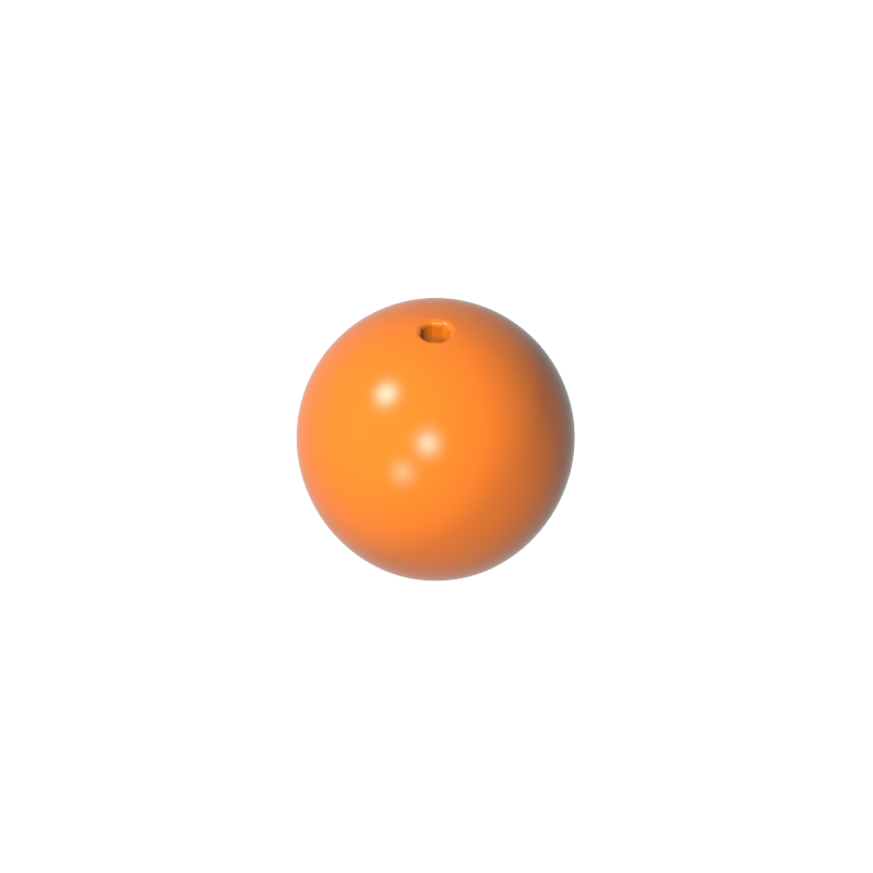 GDS-90219 - Minifig Helmet Round Sphere with Small Hole