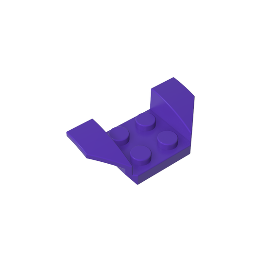 GDS-90238 - Mudguard 2 x 4 with 2 x 2 Studs and Flared Wings