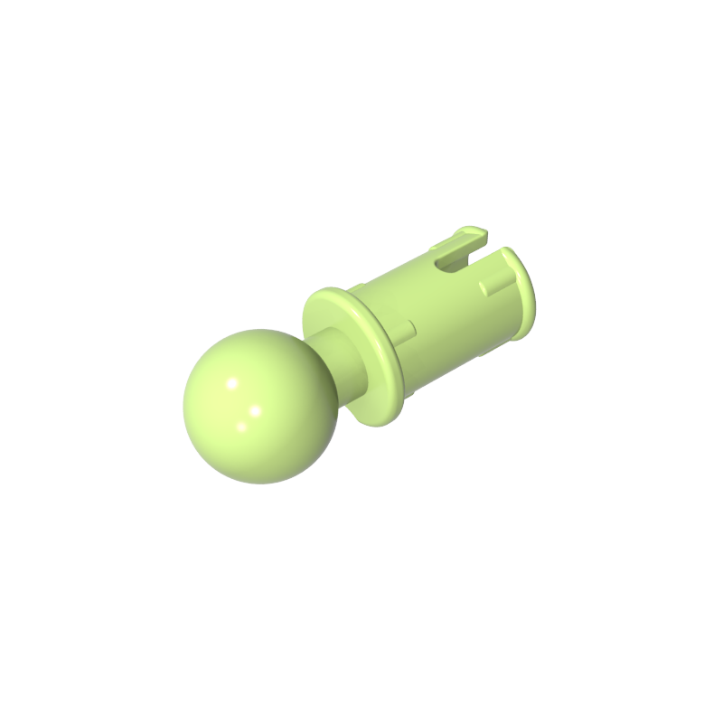 GDS-903 - Technic Pin with Friction Ridges Lengthwise and Towball