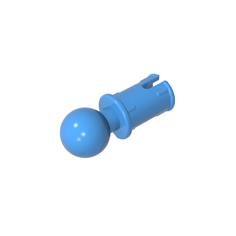 GDS-903 - Technic Pin with Friction Ridges Lengthwise and Towball