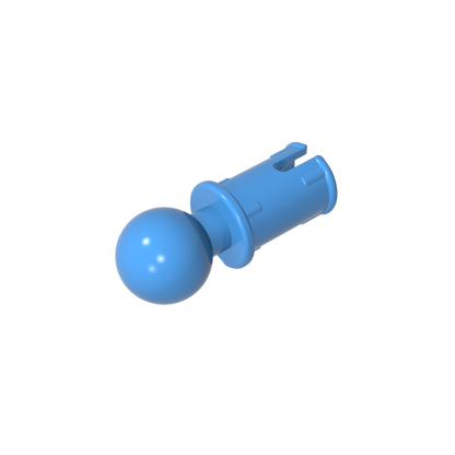 GDS-903 - Technic Pin with Friction Ridges Lengthwise and Towball