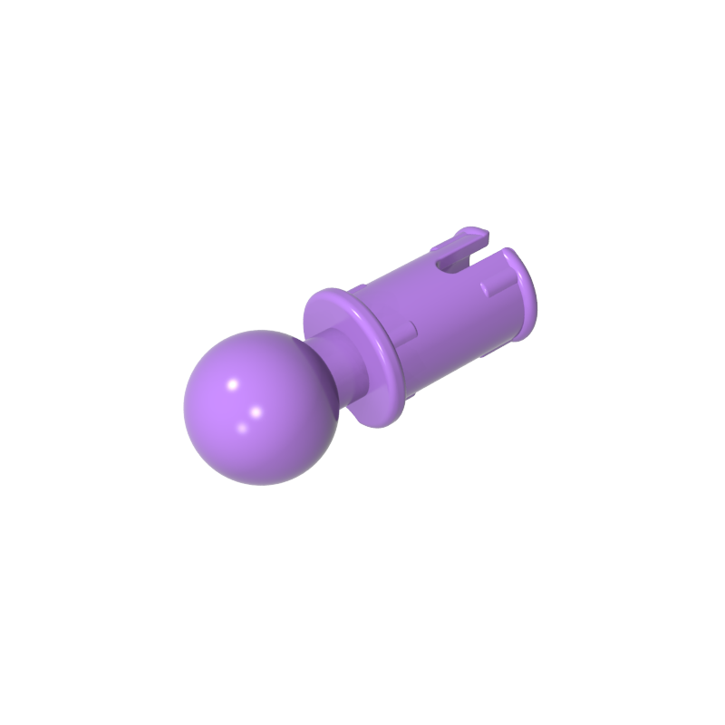 GDS-903 - Technic Pin with Friction Ridges Lengthwise and Towball