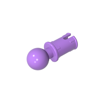 GDS-903 - Technic Pin with Friction Ridges Lengthwise and Towball