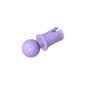 GDS-903 - Technic Pin with Friction Ridges Lengthwise and Towball