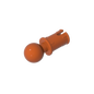GDS-903 - Technic Pin with Friction Ridges Lengthwise and Towball