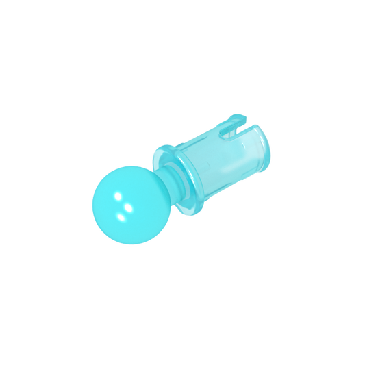 GDS-903 - Technic Pin with Friction Ridges Lengthwise and Towball