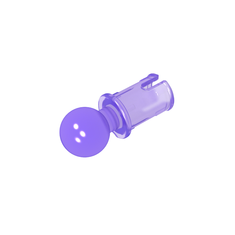 GDS-903 - Technic Pin with Friction Ridges Lengthwise and Towball