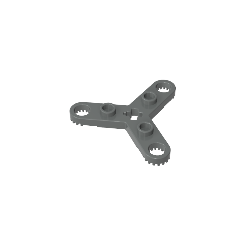 GDS-90308 - Technic Plate Rotor 3 Blade with Toothed Ends and 3 Studs (Propeller)