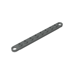 GDS-90310 - Technic Plate 1 x 10 with Toothed Ends