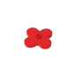 GDS-90324 - Plate, Flower 4 x 4 Rounded Petals with Center Stud