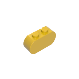 GDS-90336 - Brick Curved 3 x 1 with Round Ends