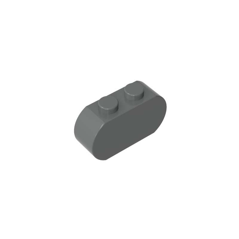 GDS-90336 - Brick Curved 3 x 1 with Round Ends