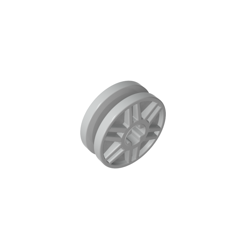 GDS-90352 - Wheel 18 x 8 with Fake Bolts and Shallow Spokes and Axle Hole