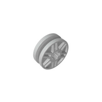 GDS-90352 - Wheel 18 x 8 with Fake Bolts and Shallow Spokes and Axle Hole