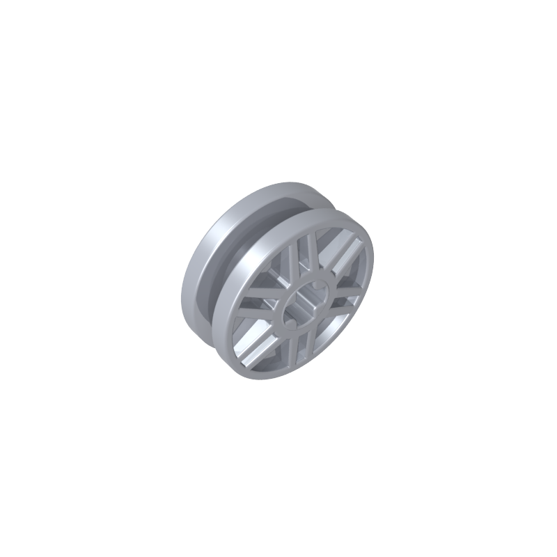 GDS-90352 - Wheel 18 x 8 with Fake Bolts and Shallow Spokes and Axle Hole