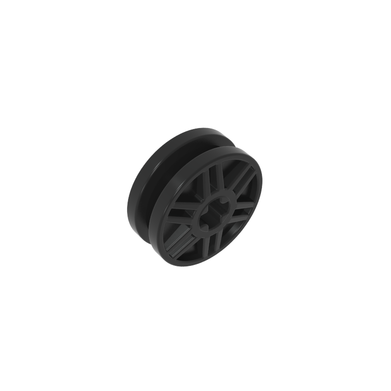 GDS-90352 - Wheel 18 x 8 with Fake Bolts and Shallow Spokes and Axle Hole
