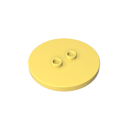 GDS-90362 - Plate Special Round 4 x 4 with 2 Studs [Plain]