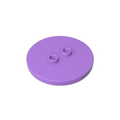 GDS-90362 - Plate Special Round 4 x 4 with 2 Studs [Plain]