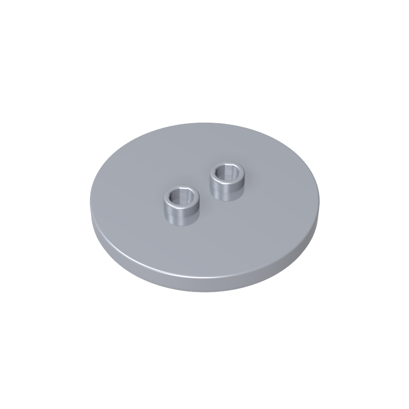 GDS-90362 - Plate Special Round 4 x 4 with 2 Studs [Plain]
