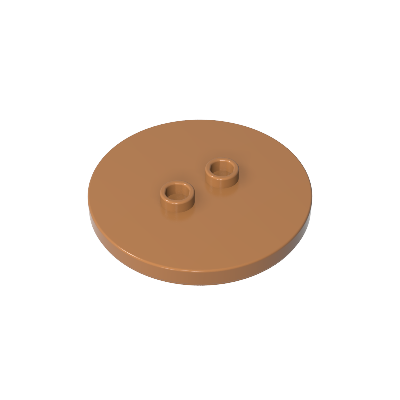 GDS-90362 - Plate Special Round 4 x 4 with 2 Studs [Plain]