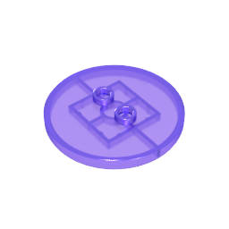 GDS-90362 - Plate Special Round 4 x 4 with 2 Studs [Plain]