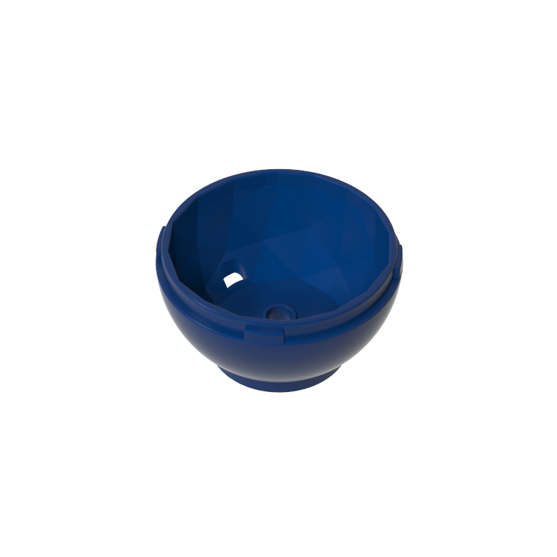GDS-90451 - Pod, Round, Faceted 4 x 4 x 1 2/3 (Dragon Egg Bottom)
