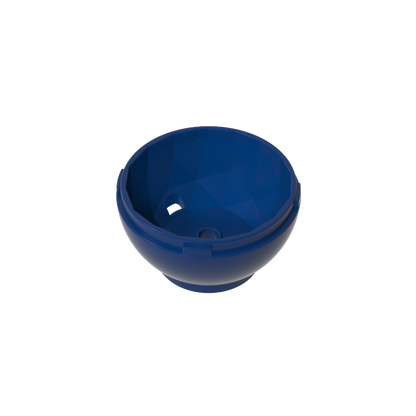 GDS-90451 - Pod, Round, Faceted 4 x 4 x 1 2/3 (Dragon Egg Bottom)